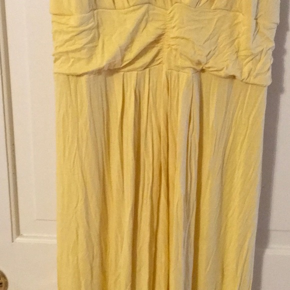 EUC,IMAN,1XP,Cotton,Yellow step in design,gathered waist,sleeveless,maxi dress - Picture 7 of 7